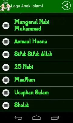 Lagu Anak Islami android App screenshot 0